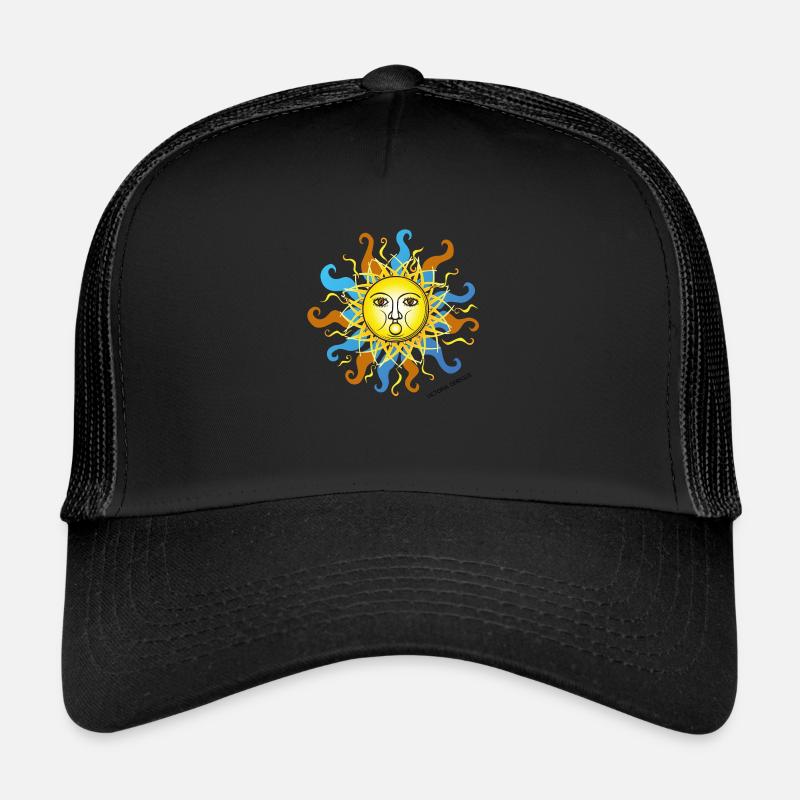Solstice d’hiver 01 - Casquette trucker  - noir/noir