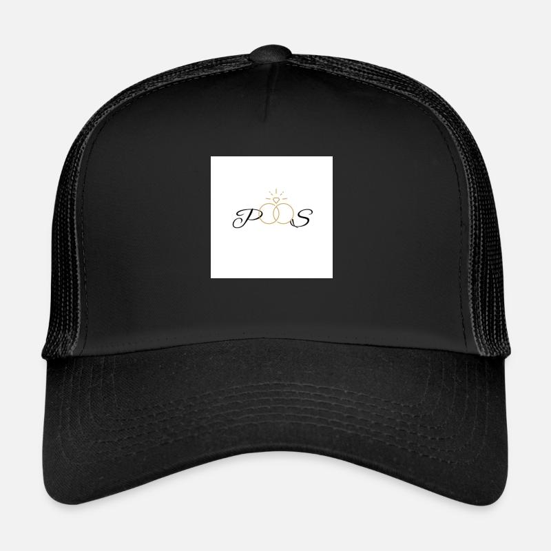Personalisiert - Trucker Cap - Schwarz/Schwarz
