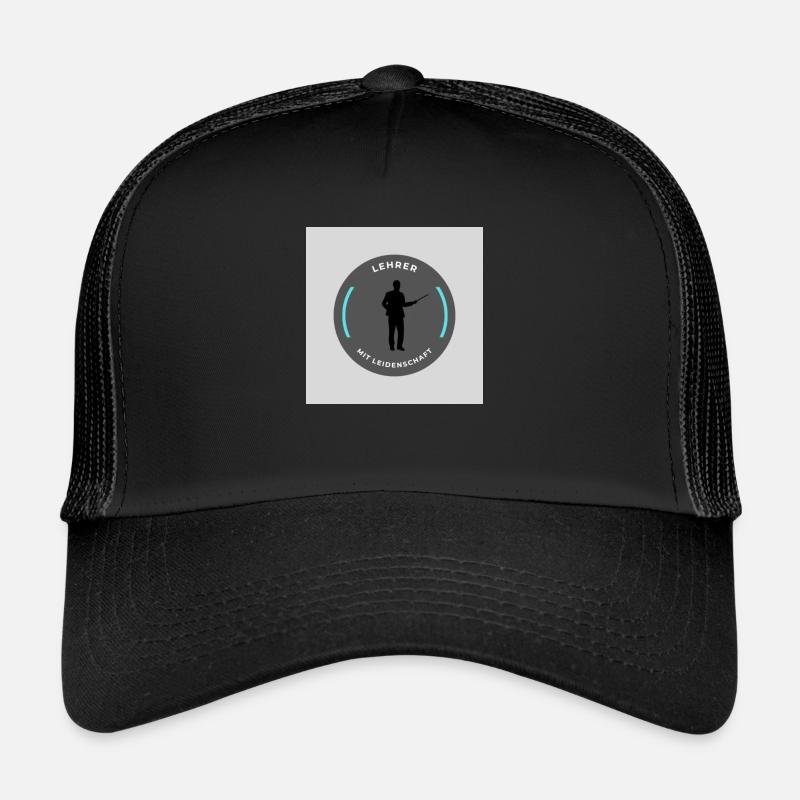 Lehrer mit Leidenschaft - Trucker Cap - Schwarz/Schwarz