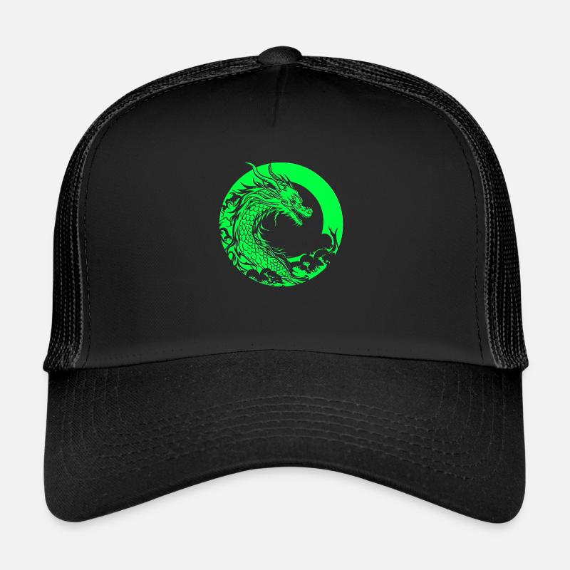 Fantasy Drache Anime Drachenkopf Mythisches Reptil Trucker Cap
