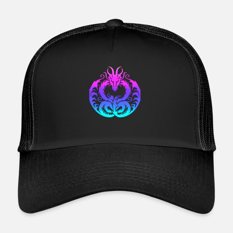 Fantasy Dragon Anime Dragon Head Mythical reptile Trucker Cap