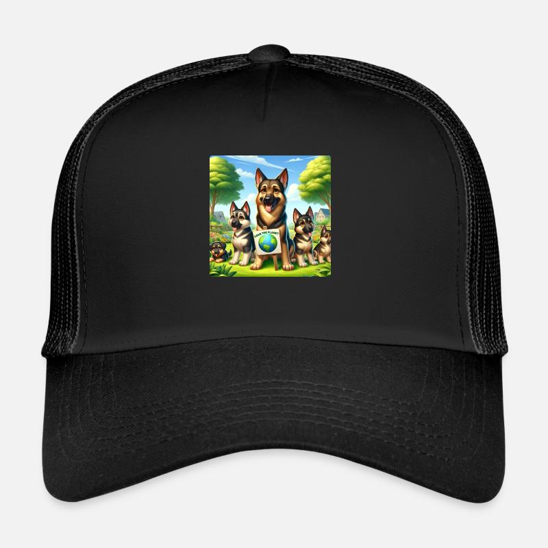 Schäferhund Familie Trucker Cap