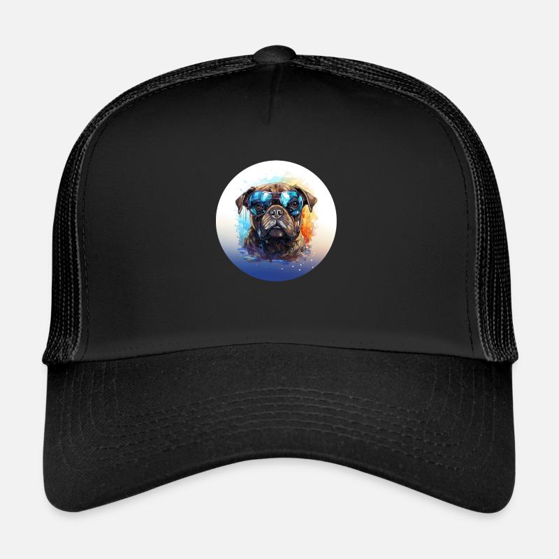 Carlin avec lunettes de soleil Casquette trucker 