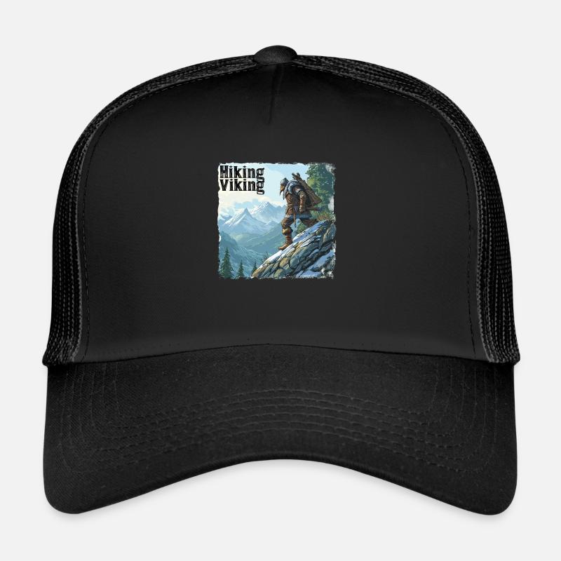 Hiking Viking - Trucker Cap - Schwarz/Schwarz