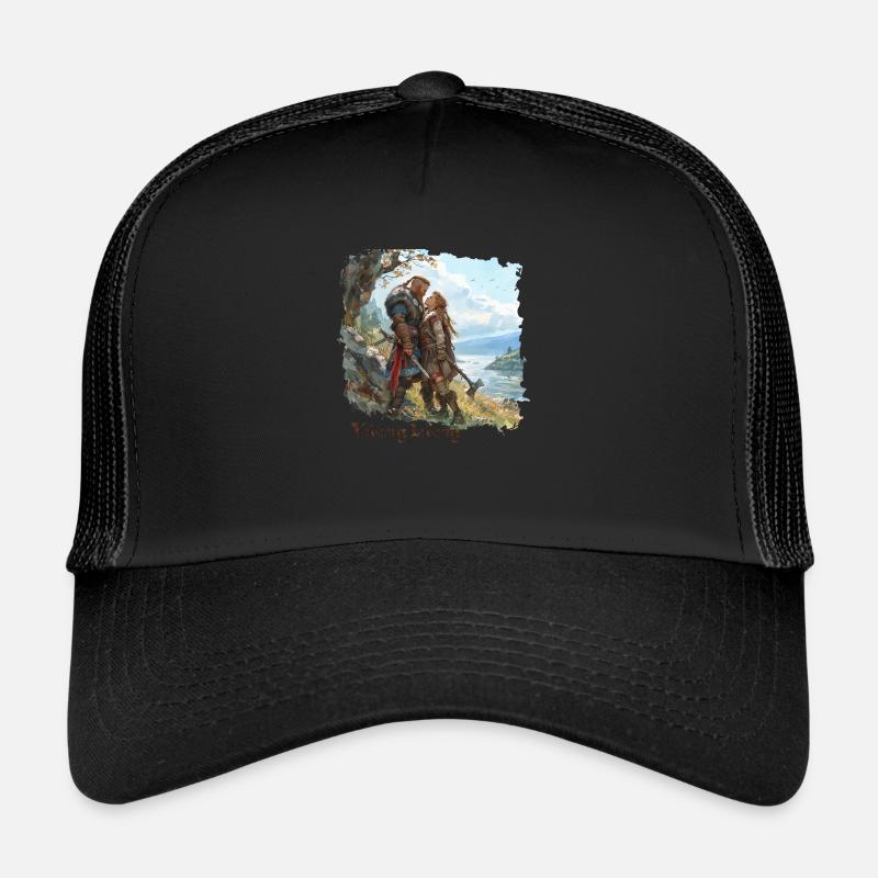 Viking Liking - Trucker Cap - black/black