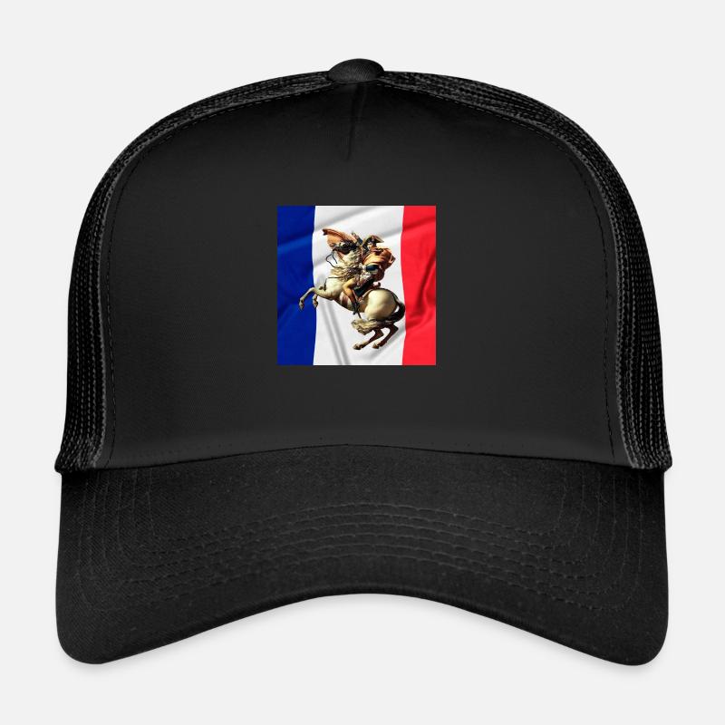 À la gloire de Napoléon - Casquette trucker  - noir/noir