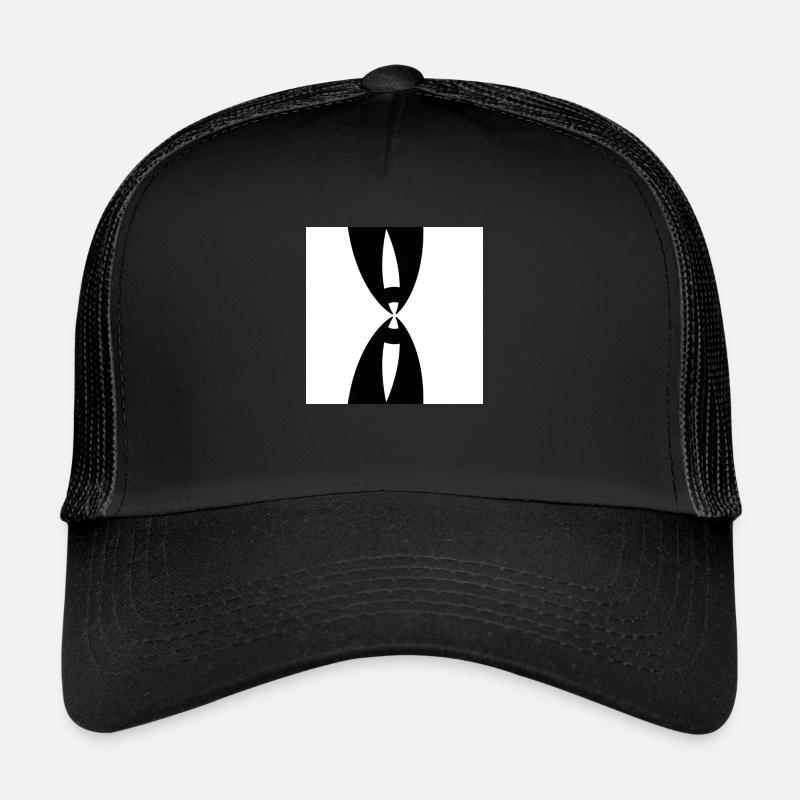 femme - Casquette trucker  - noir/noir
