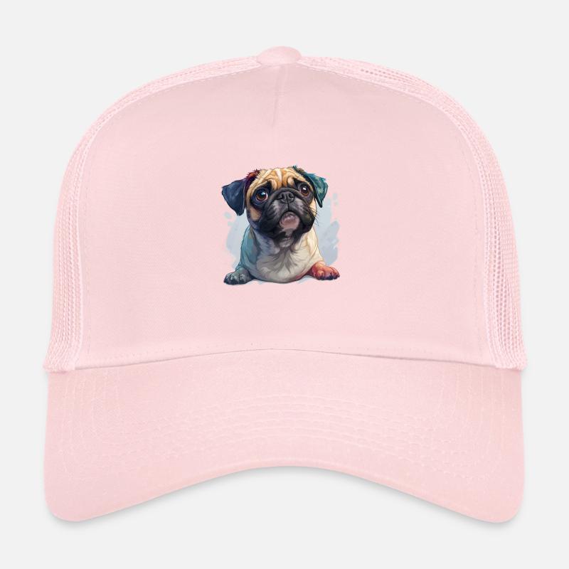 Mignon petit carlin Casquette trucker 