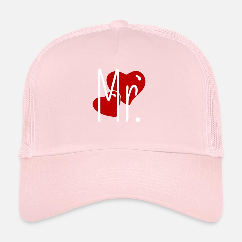 Partnerlook Mr and Mrs Valentinstag Passendes Paar Trucker Cap