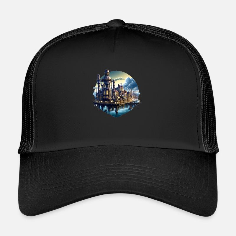 Steampunk City - Trucker Cap - black/black