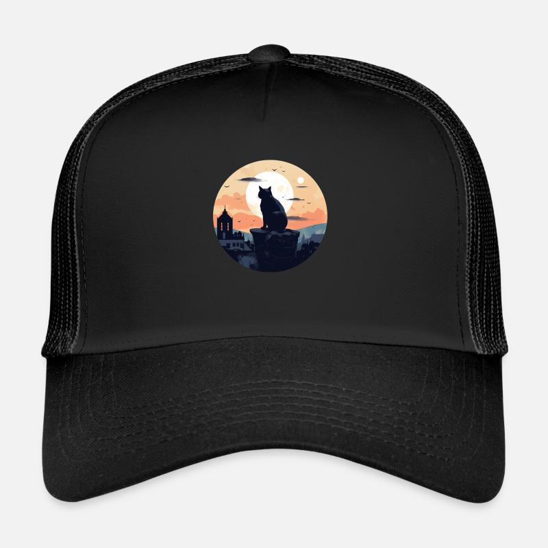 Chat sur le toit Casquette trucker 