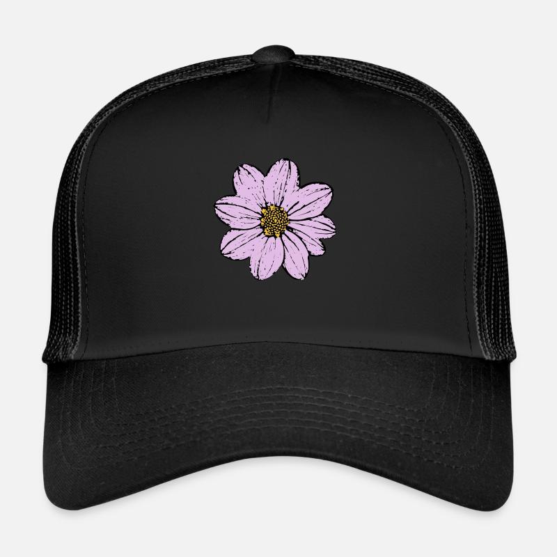 fleur, fleur, pastel, violet, lilas Casquette trucker 