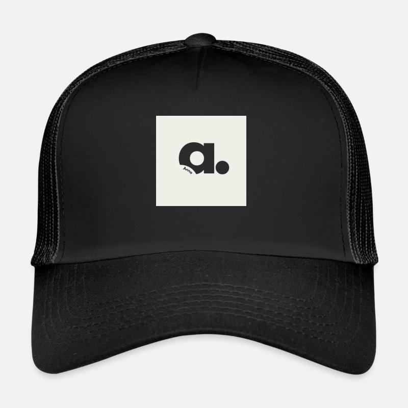 Personalisiert - Trucker Cap - Schwarz/Schwarz