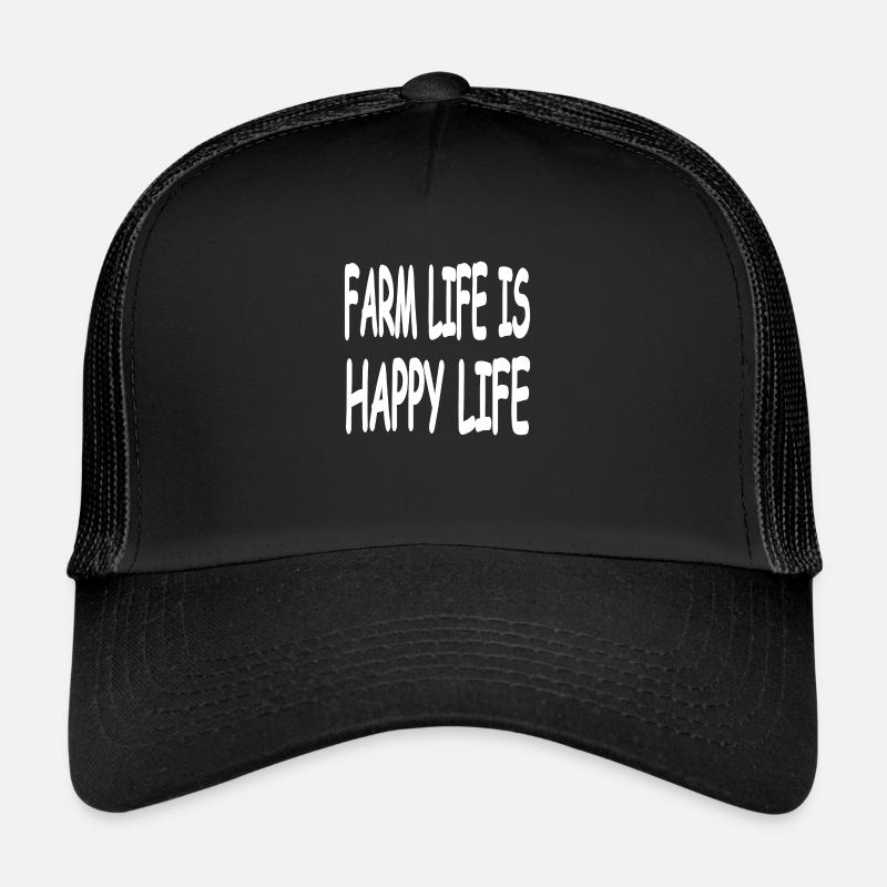Bauernhof - Trucker Cap - Schwarz/Schwarz