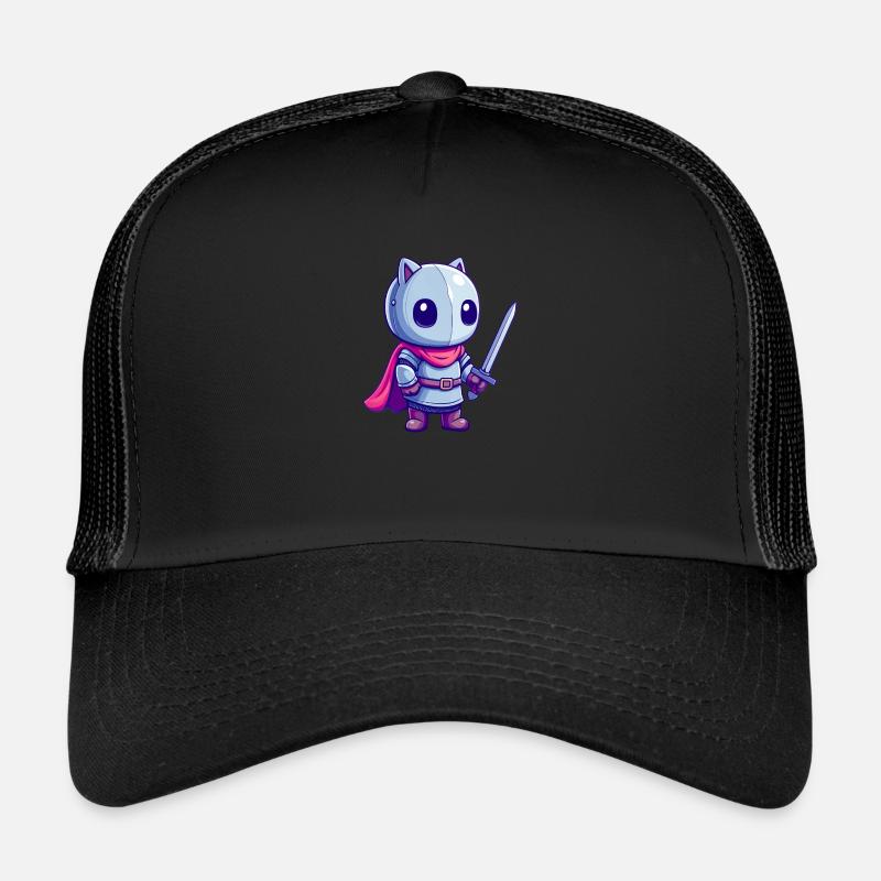 Chevalier courageux dans le style de la bande dessinée pour les enfants Casquette trucker 