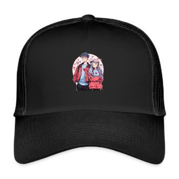 Lovebirds - Trucker Cap - black/black - Front