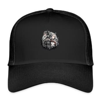 Viking Couple - Trucker Cap - black/black - Front