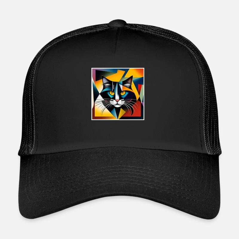 Kubistische Katze Trucker Cap