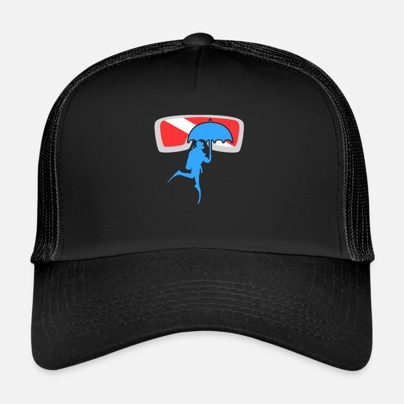 Oxygene Diving Exploration Plongée sous-marine Apnée Casquette trucker 