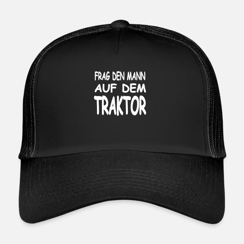 Traktor - Trucker Cap - Schwarz/Schwarz