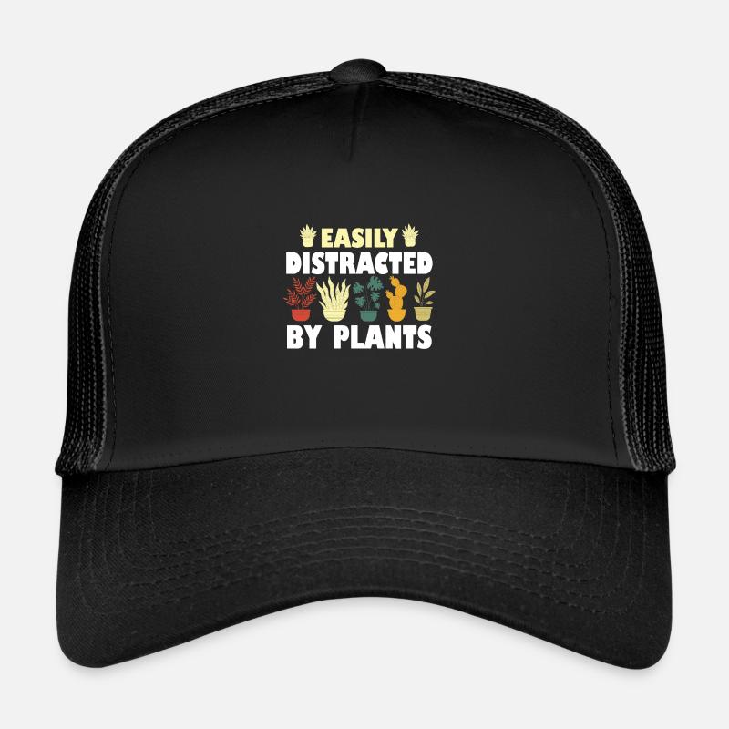 Facilement distrait par les plantes Casquette trucker 