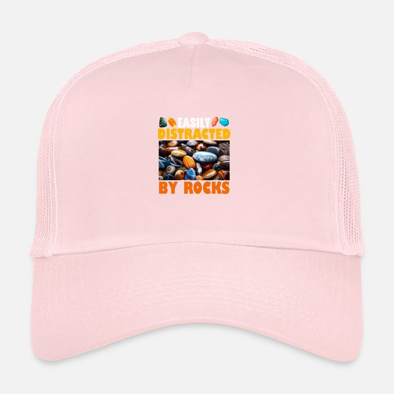 Facilement distrait par les rochers Casquette trucker 