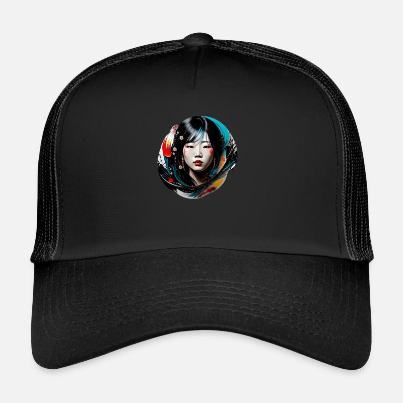 Japanese - Trucker Cap - black/black