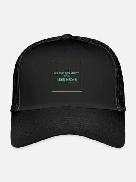 Drôles de dictons - Je peux faire les choses différemment - Casquette trucker  - noir/noir - Devant