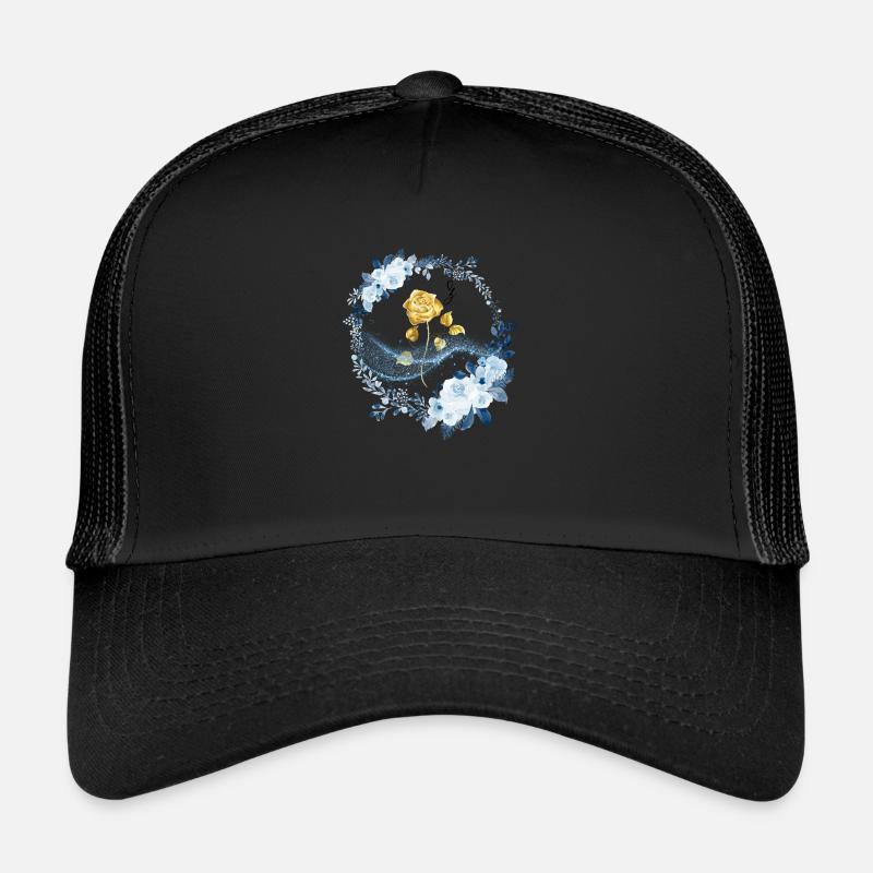 Rose - Casquette trucker  - noir/noir