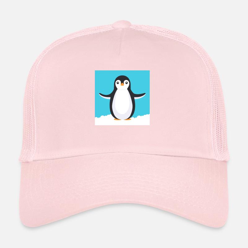 Pingouin de dessin animé Casquette trucker 