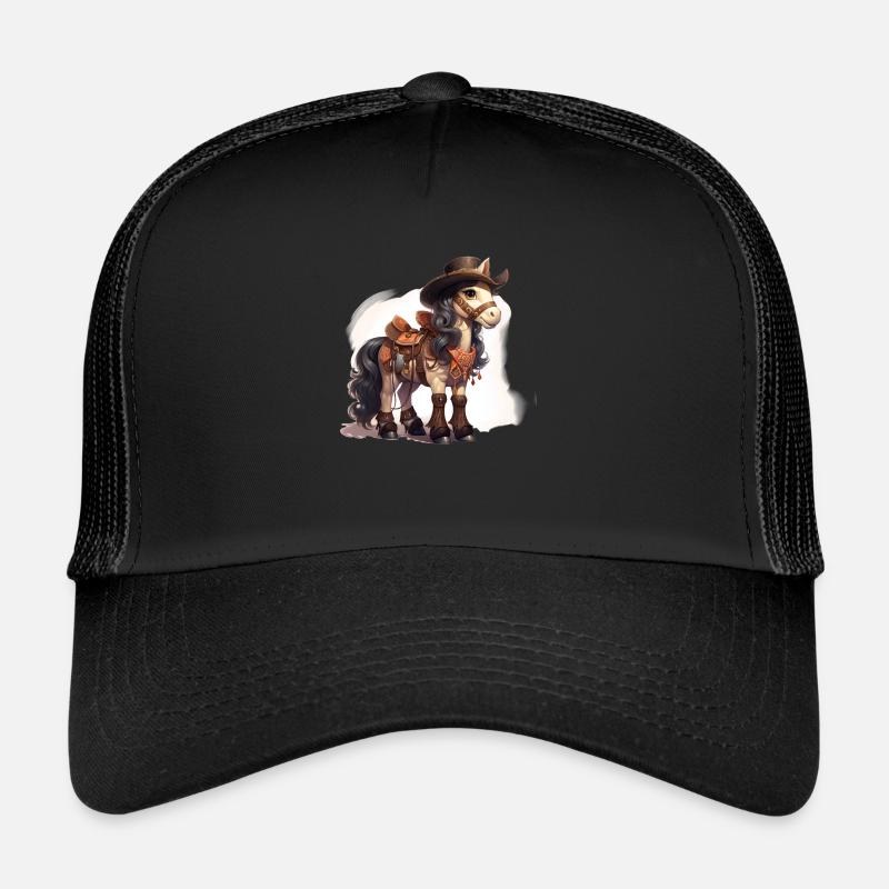 Powerful Western Pony Trucker Cap