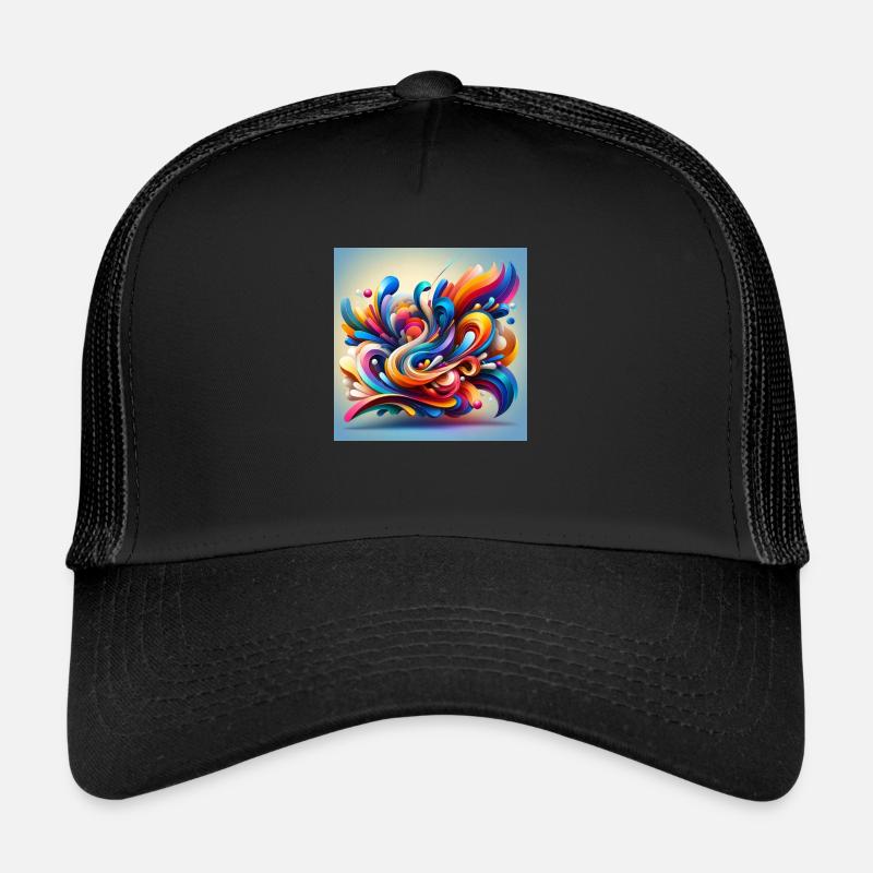 Farbenfluss der Abstraktion Trucker Cap
