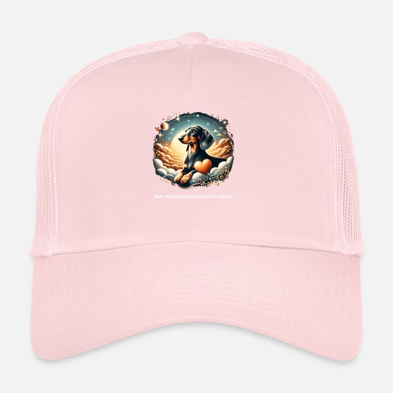 Gestion du deuil du teckel Rainbow Bridge Casquette trucker 