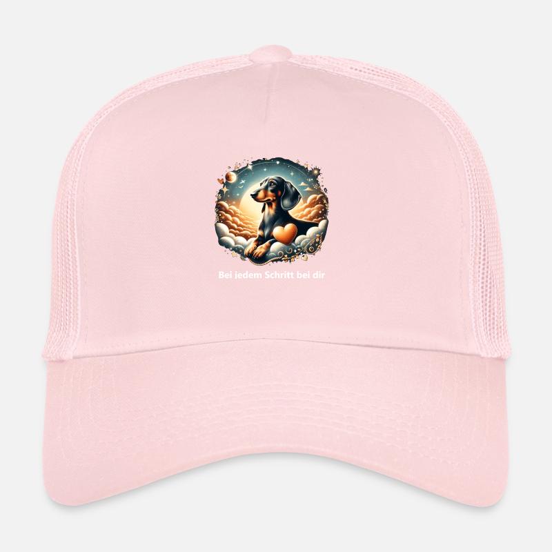 Dachshund over the Rainbow Bridge Trucker Cap