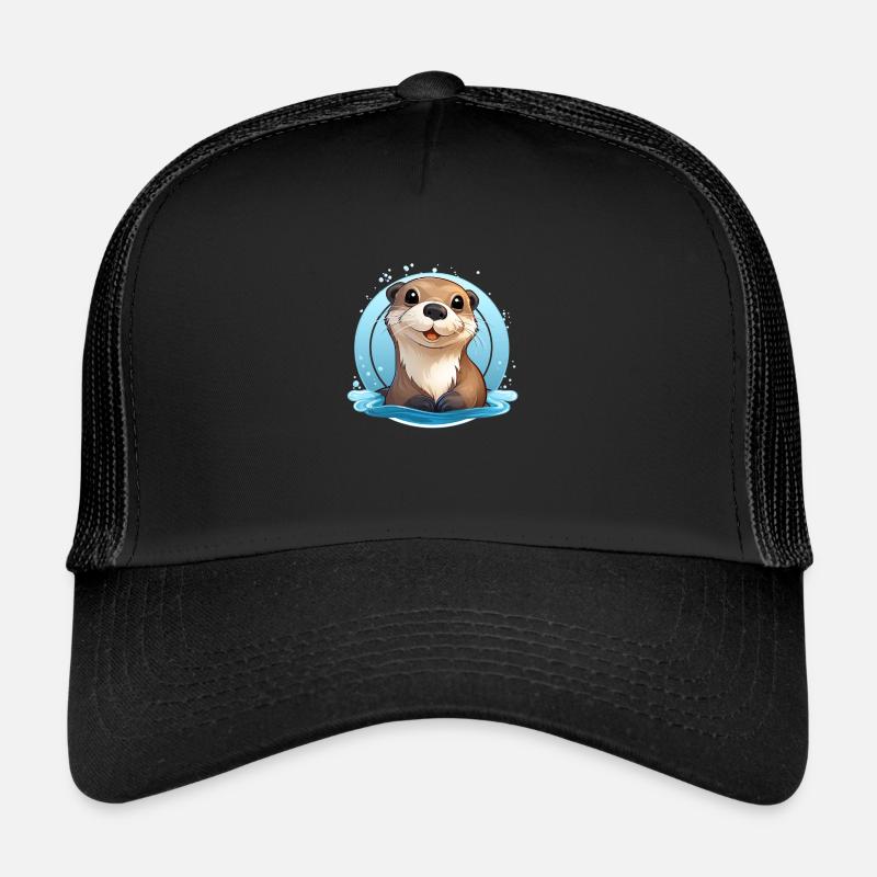 loutre - Casquette trucker  - noir/noir