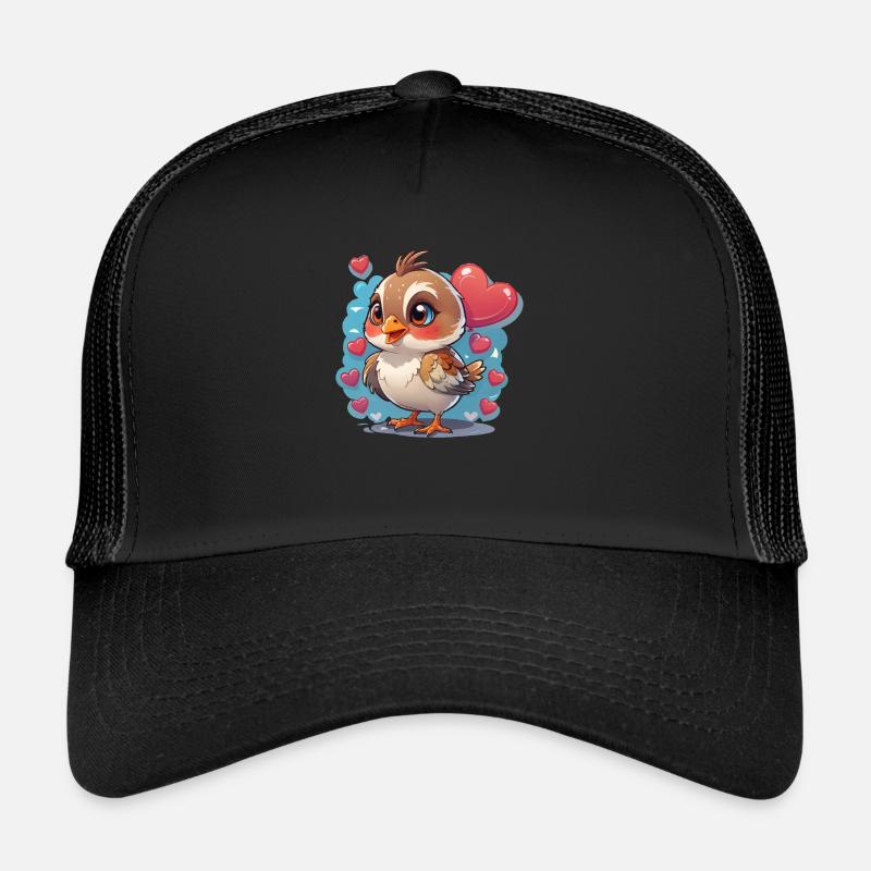 Oiseau Sweet Hearts Casquette trucker 