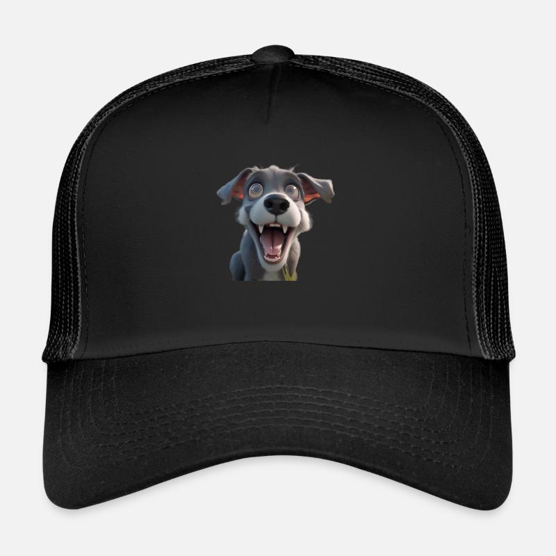Crazy Dog - Trucker Cap - black/black