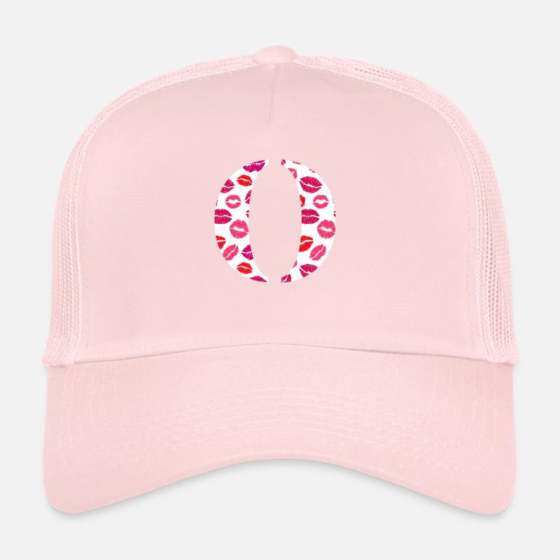 Lettre o bisous Casquette trucker 