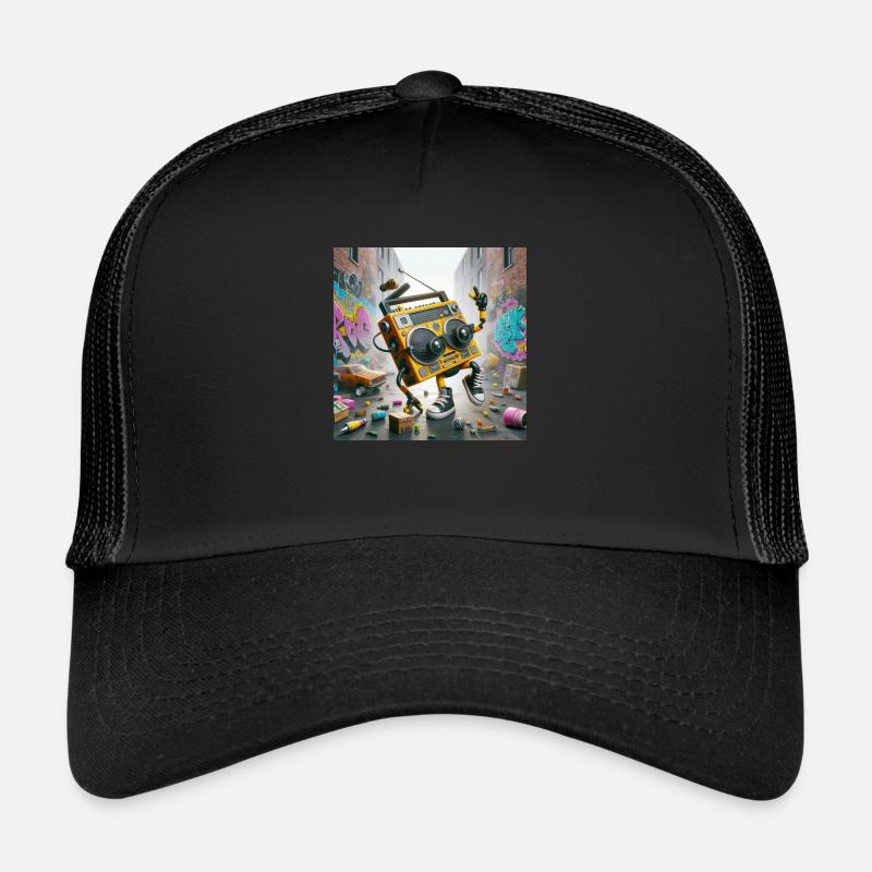 Musikbox - Trucker Cap - Schwarz/Schwarz