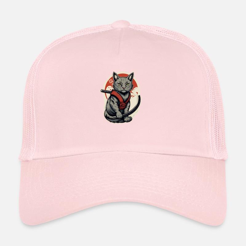 Chat samouraï Casquette trucker 