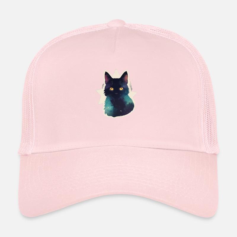 Chat dans les étoiles Casquette trucker 