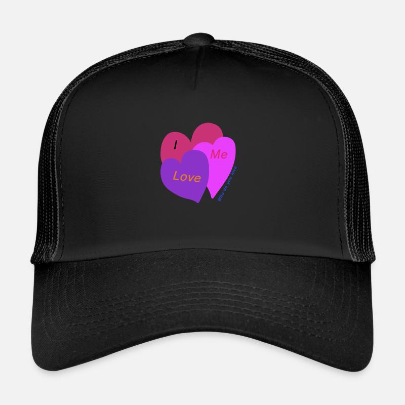 Love me - Trucker Cap - black/black