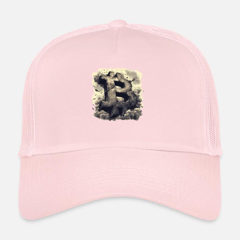 Designs crypto, rétro et minimalistes Bitcoin Casquette trucker 