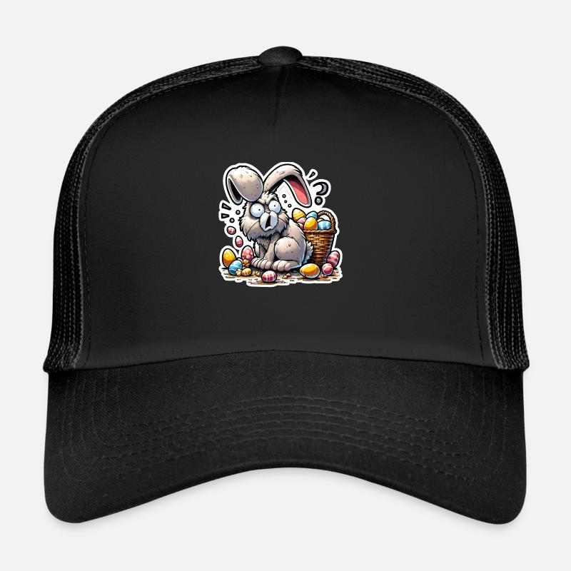 Lapin de Pâques stressé Casquette trucker 