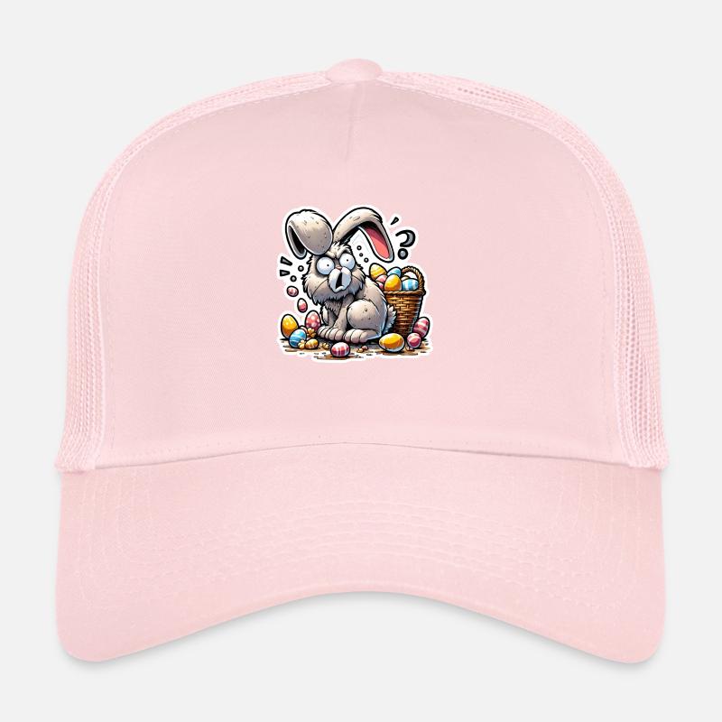 Easter Bunny Stressed Trucker Cap