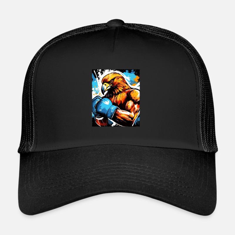 Combattant de boxeur animal aigle Casquette trucker 