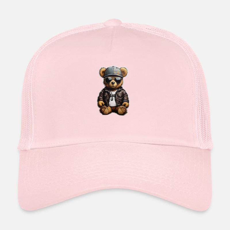Teddy Bear Rapper Ganster Trucker Cap
