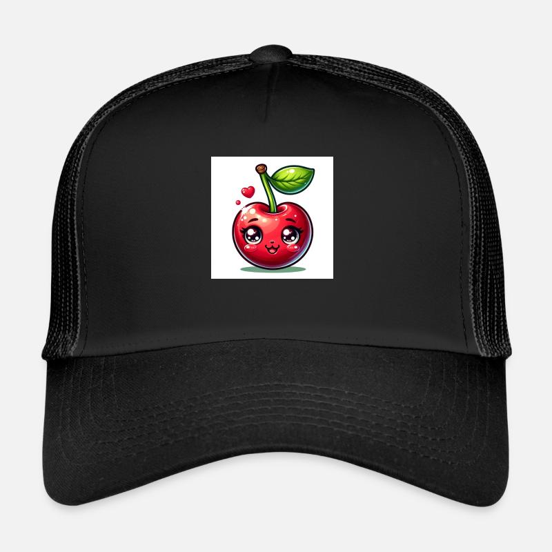 Cherry - Trucker Cap - black/black