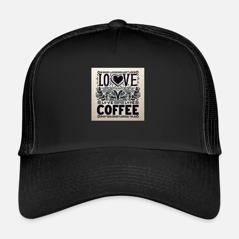 love coffee Trucker Cap
