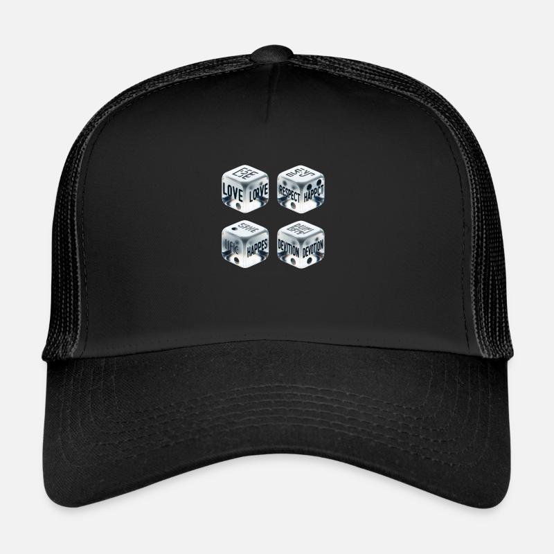 Cubes de vie - Casquette trucker  - noir/noir